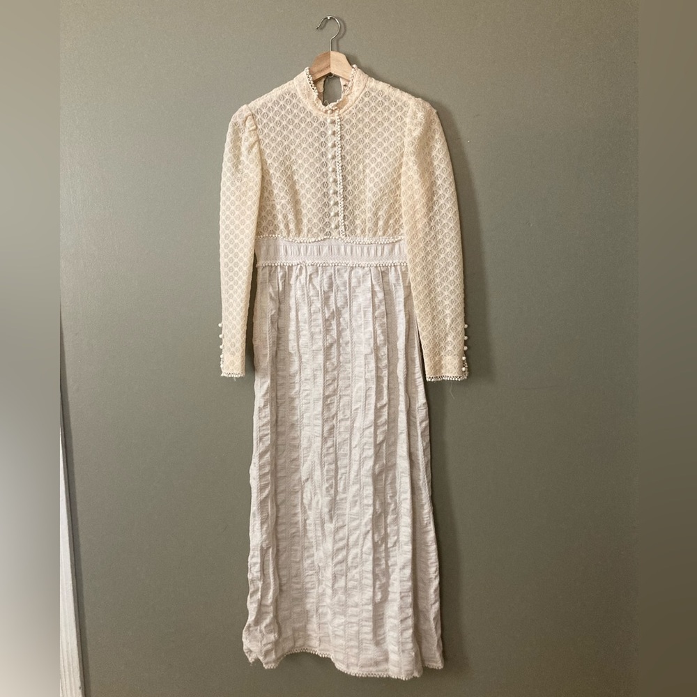 Vintage Boho Prairie Dress